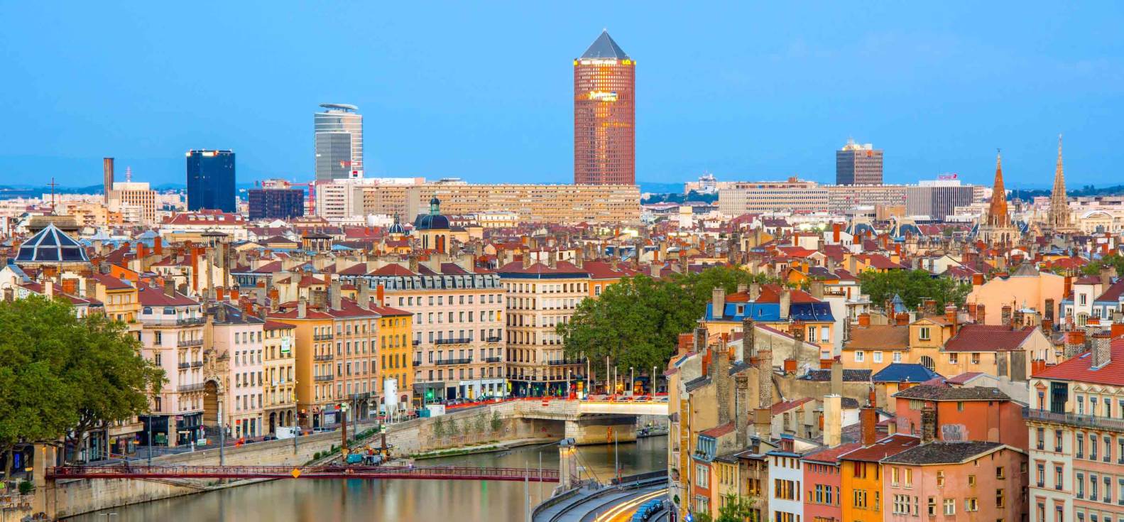 Lyon - Am Zusammenfluss von Rhône und Saône